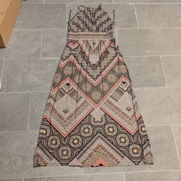 "London Times" Multicolor Maxi Dress Size 12 - Picture 1 of 10